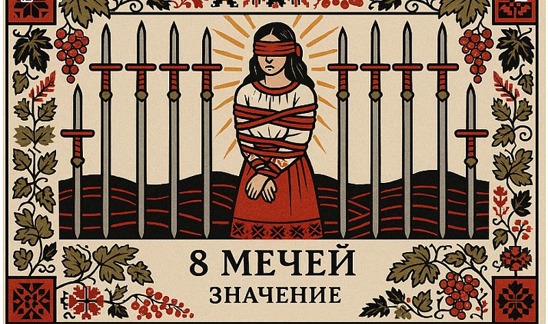 Значение карты 8 мечей в Таро