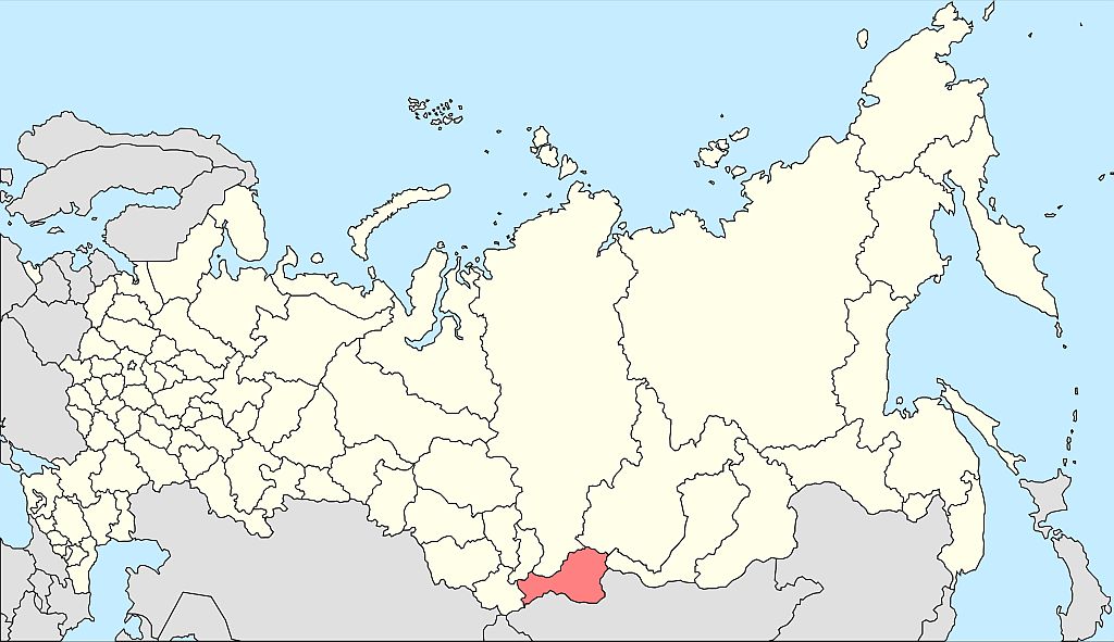 тыва на карте с кем граничит