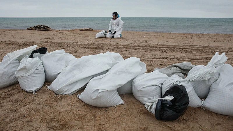Что будет, если купаться в Чёрном море с мазутом?