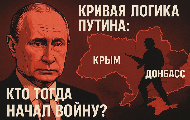 Путин начал войну в Украине в 2014 году