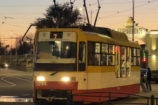 7 трамвай Одесса