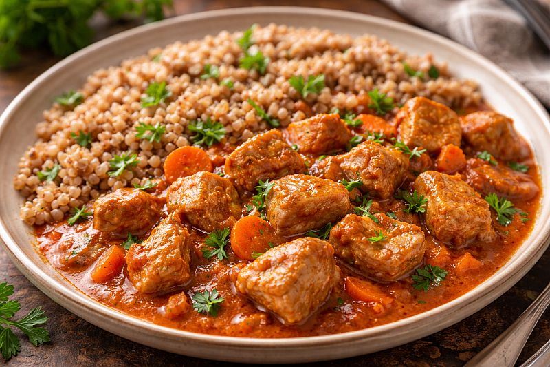 смачний гуляш зі свинини